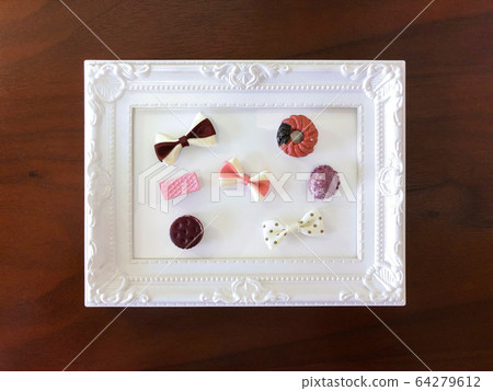 相框糖果絲帶裝飾 64279612