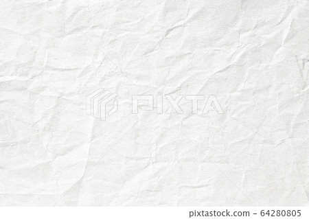 Crumpled white grey paper background texture 64280805