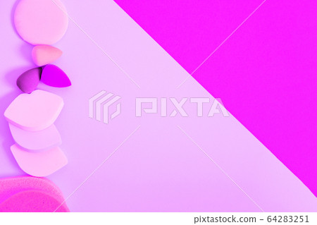 cosmetic sponges and foundation 64283251