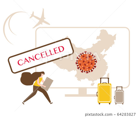 Coronavirus Quarantine Pandemic Travel cancelled Coronavirus Quarantine Pandemic Travel cancelled 64283827
