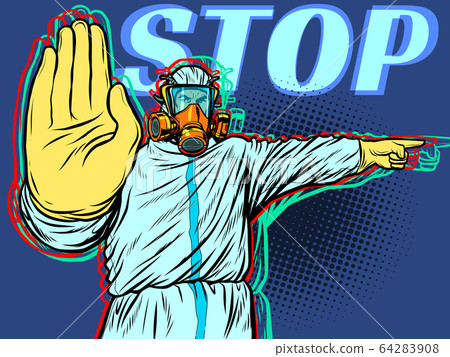 Medic quarantine stop protection suit 64283908