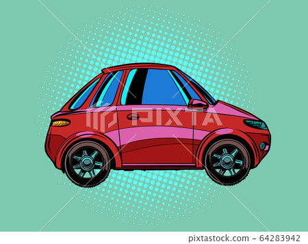 small red city car 64283942