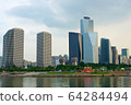 View to Yeoeuido buildings from the Hang river 64284494