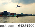 Hang river in Seoul in the evening 64284500