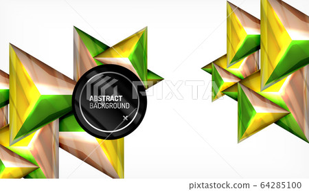 Triangle geometric vector abstract background 64285100