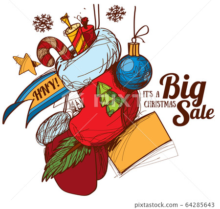 Christmas New Year sock Christmas New Year sock 64285643