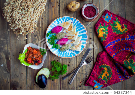 geogian national dish phali on wood table geogian national dish phali on wood table 64287344
