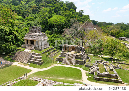 Ancient ruins in Palenque, Mexico Ancient ruins in Palenque, Mexico 64287488