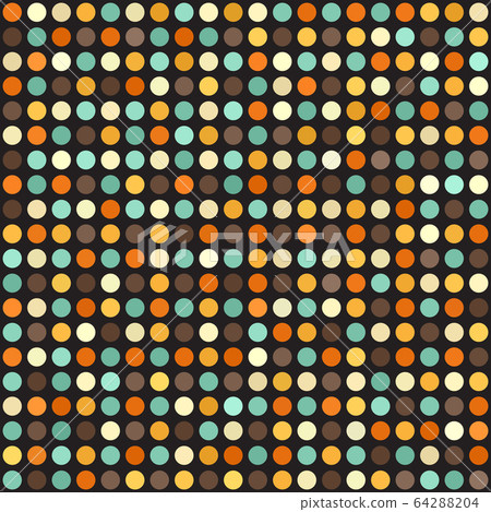 Polka dot pattern. Seamless vector circle retro Polka dot pattern. Seamless vector circle retro 64288204