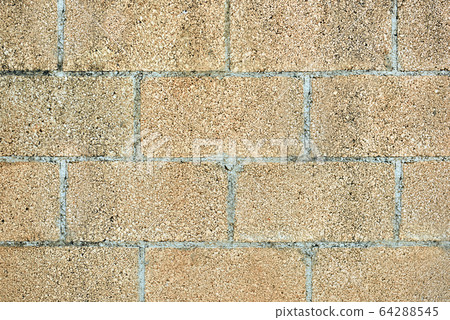 Texture brick wall yellow brick, cinder block Texture brick wall yellow brick, cinder block 64288545