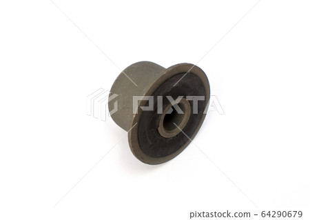 Car suspension stabilizer bushing on an isolated white background. 64290679