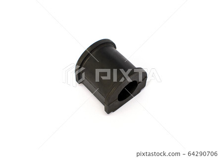 Car suspension stabilizer bushing on an isolated white background. 64290706