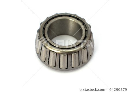 Automotive bearings, roller bearing isolated on a white background. 64290879
