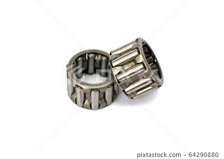 Automotive bearings, roller bearing isolated on a white background. 64290880
