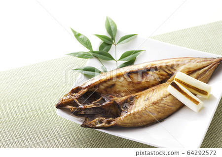 Mackerel dried fish grilled fish 11 Mackerel dried fish grilled fish 11 64292572