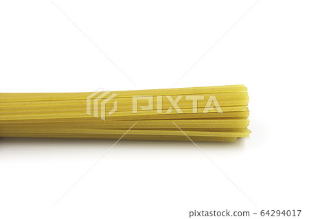 Homemade spaghetti pasta heap on white isolated Homemade spaghetti pasta heap on white isolated 64294017