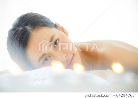 Beauty woman massage spa esthetic relaxation person material Beauty woman massage spa esthetic relaxation person material 64294765