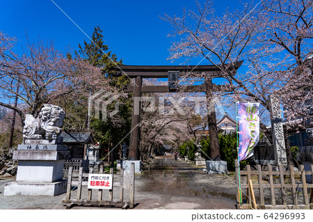 Torii at Fuji Komuro Asama Shrine in Yamanashi Prefecture 64296993