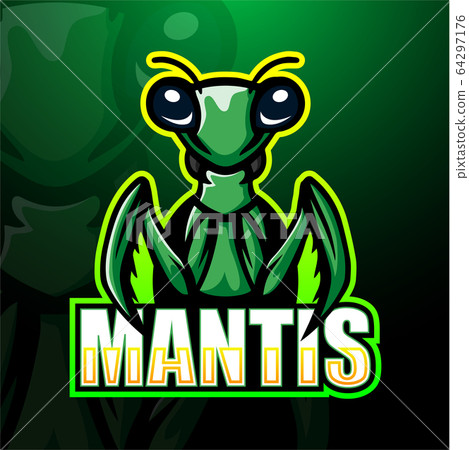 Mantis mascot esport logo design Mantis mascot esport logo design 64297176