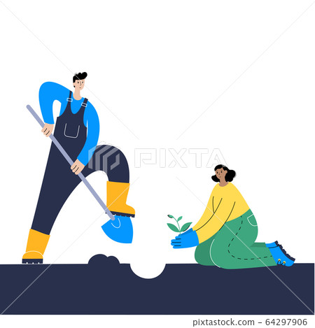 Garden work concept 64297906