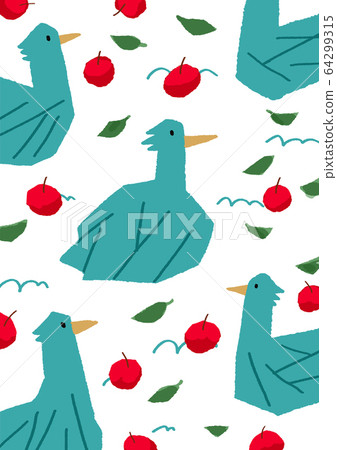鳥類和蘋果 64299315