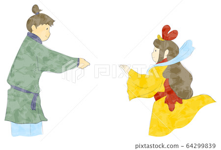 Illustration of Tanabata Orihime and Hikoboshi 64299839