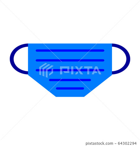 Medical mask icon. 64302294