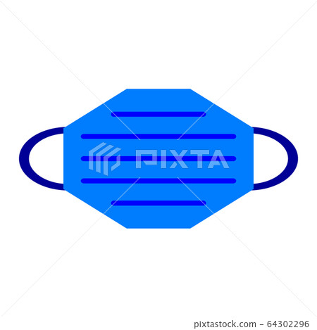 Medical mask icon. 64302296