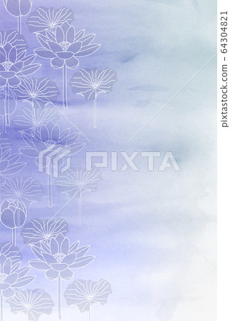 蓮花哀悼水彩背景 蓮花哀悼水彩背景 64304821