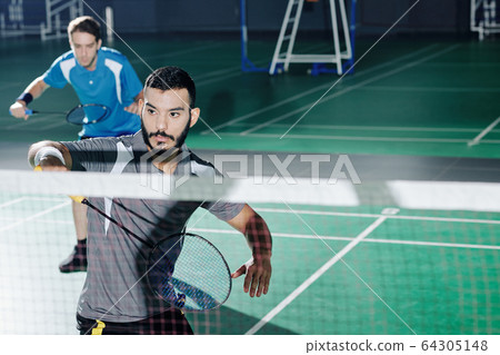 Badminton double team Badminton double team 64305148