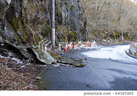 Concrete spray slope collapse Concrete spray slope collapse 64305805