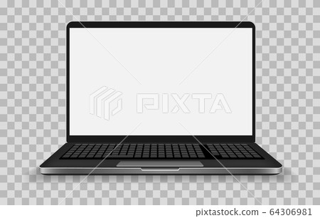 Laptop pc isolated on white 64306981