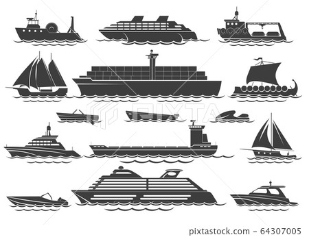 Silhouette of vessels Silhouette of vessels 64307005