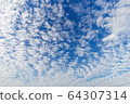Cloudscape with altocumulus clouds, Altocumulus 64307314
