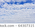 Cloudscape with altocumulus clouds, Altocumulus 64307315