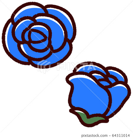 Blue rose material 64311014