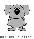 Expressionless koala 64311359