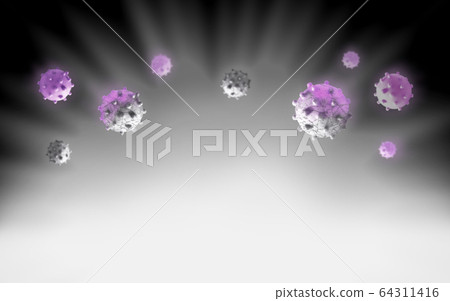 Virus (corona influenza) image of neutralization 64311416