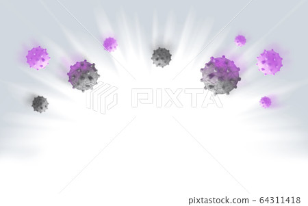 Virus (corona influenza) image of neutralization 64311418