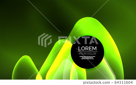 Glowing neon shiny transparent abstract geometric shapes with light effects. Techno futuristic vector abstract background For Wallpaper, Banner, Background, Card, Book Illustration, landing page Glowing neon shiny transparent abstract geometric shapes with light effects. Techno futuristic vector abstract background For Wallpaper, Banner, Background, Card, Book Illustration, landing page 64311604