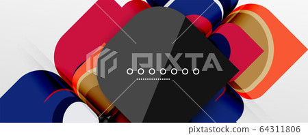 Abstract background - geometric cut paper design flower or square shape composition. Vector Illustration For Wallpaper, Banner, Background, Card, Book Illustration, landing page Abstract background - geometric cut paper design flower or square shape composition. Vector Illustration For Wallpaper, Banner, Background, Card, Book Illustration, landing page 64311806