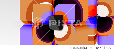 Abstract background - geometric cut paper design flower or square shape composition. Vector Illustration For Wallpaper, Banner, Background, Card, Book Illustration, landing page Abstract background - geometric cut paper design flower or square shape composition. Vector Illustration For Wallpaper, Banner, Background, Card, Book Illustration, landing page 64311809