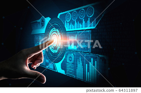 Big Data Technology for Business Finance Concept. Big Data Technology for Business Finance Concept. 64311897