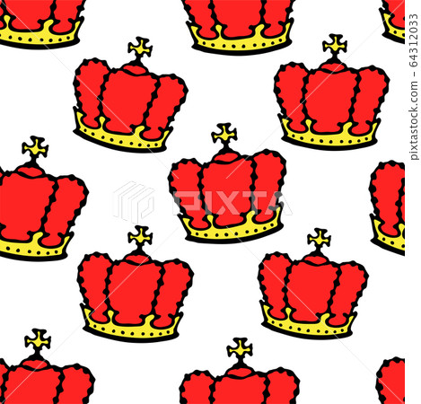 Seamless princess pattern with crowns. vector - Stock Illustration ...