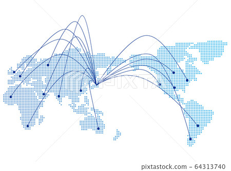 vector, vectors, world map 64313740