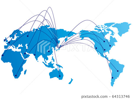 vector, vectors, world map 64313746