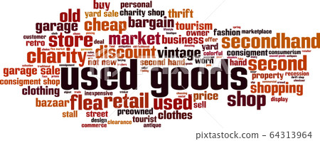 Used goods word cloud 64313964
