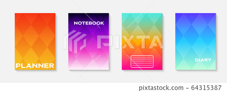Minimal vector abstract cover notebook design.-插圖素材 [64315387] - PIXTA圖庫