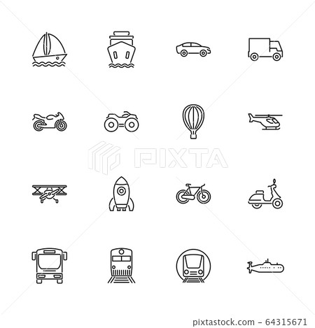 Transport - Flat Vector Icons 64315671