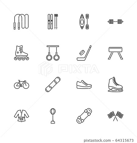 Sports - Flat Vector Icons 64315673